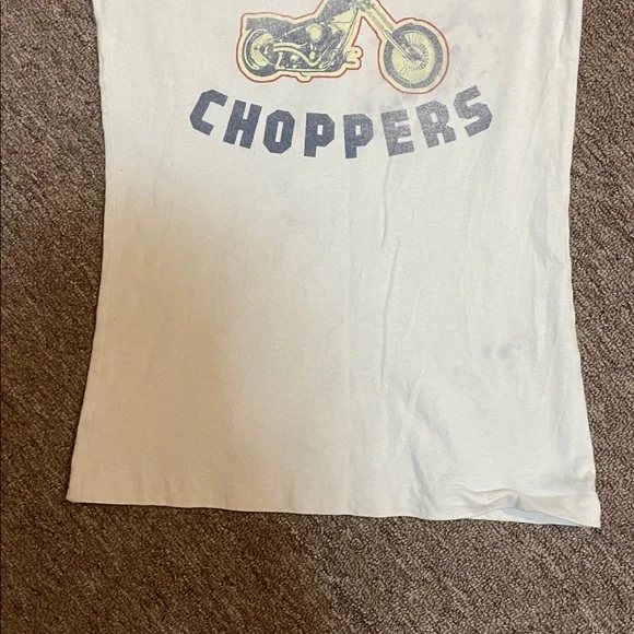 Hollister vintage tee, vintage El Diablo Choppers, raglan tee - Picture 5 of 8
